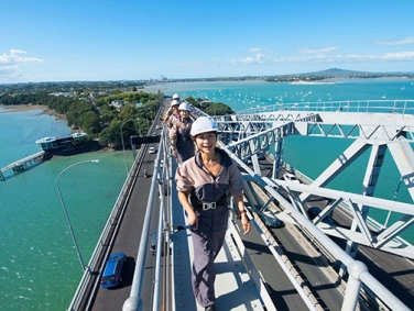 טיפוס על גשר הארבור