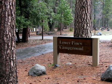 חניון בתוך יוסמיטי תחתון	