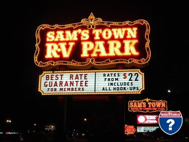 חניון ליד תחנות ההשכרה בלאס וגאס